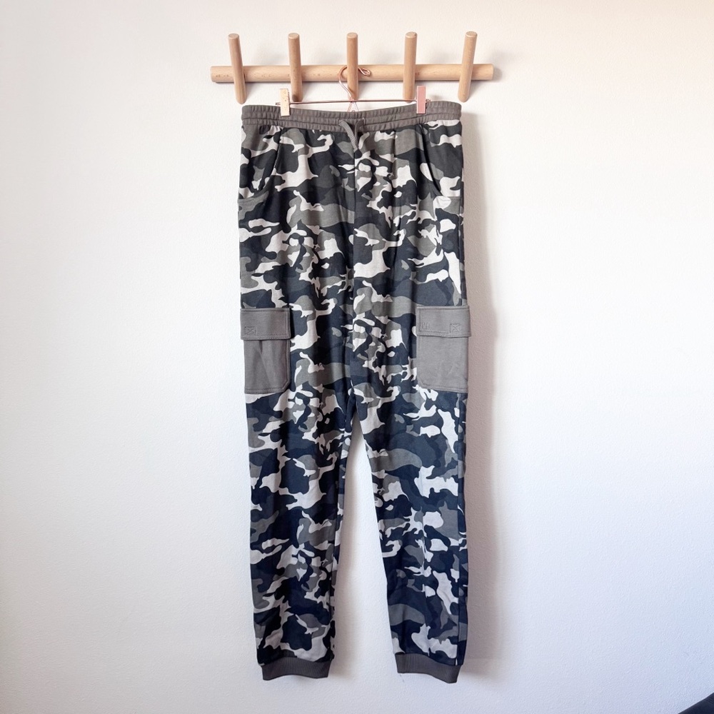Little Bipsy Camouflage Cargo Joggers - Gray and Black